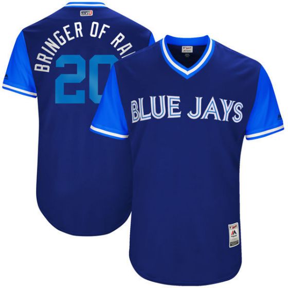 Men Toronto Blue Jays 20 Bringer of Ran Blue New Rush Limited MLB Jerseys